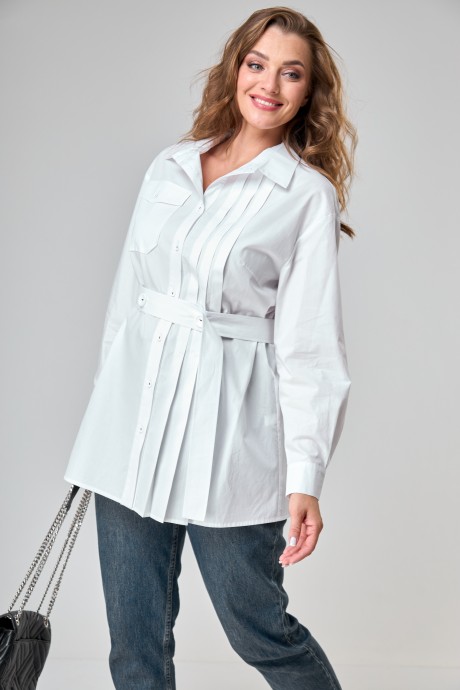 Блузка Anastasia Mak 1047 Белый размер 50-60 #5