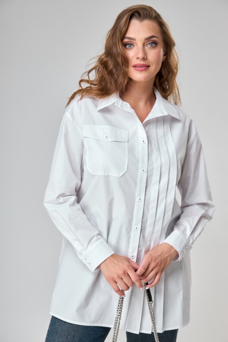 Блузка Anastasia Mak 1047 Белый размер 50-60 #6