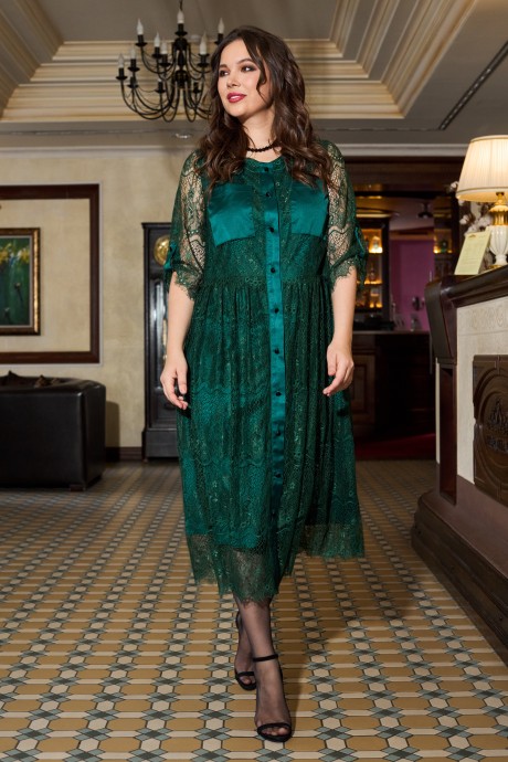 Вечернее платье Anastasia Mak 971 зеленый размер 48-58 #1