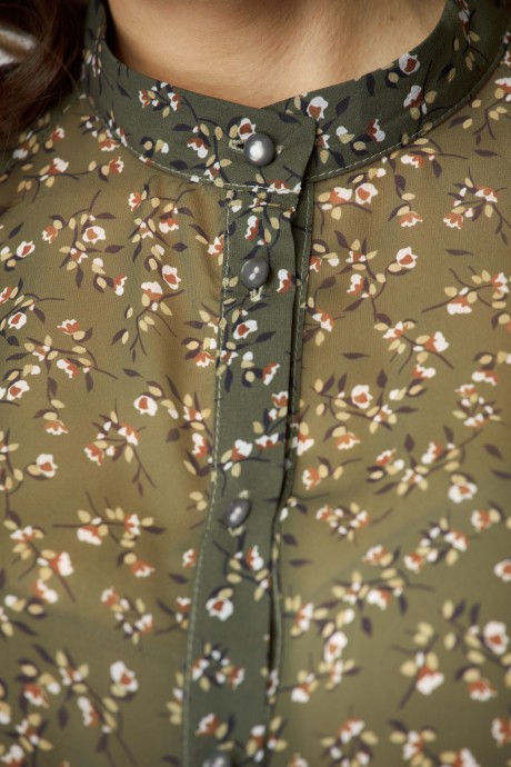 Блузка Anastasia Mak 1026 хаки размер 50-60 #5