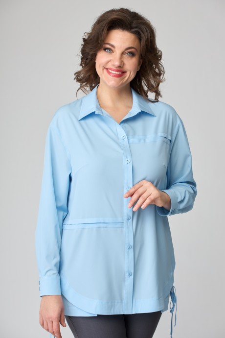 Блузка Anastasia Mak 920 голубой размер 50-60 #2