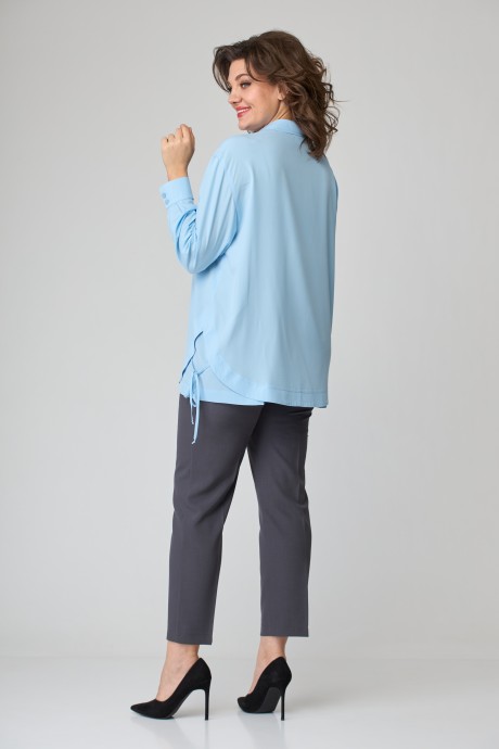 Блузка Anastasia Mak 920 голубой размер 50-60 #3