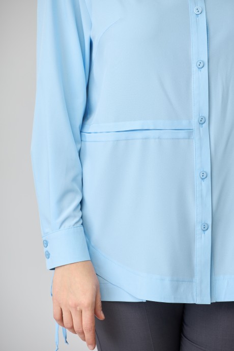 Блузка Anastasia Mak 920 голубой размер 50-60 #6