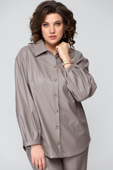 Рубашка Anastasia Mak 1088 капучино размер 50-60 #2