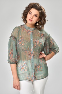 Блузка Anastasia Mak 1114 оливковый #1