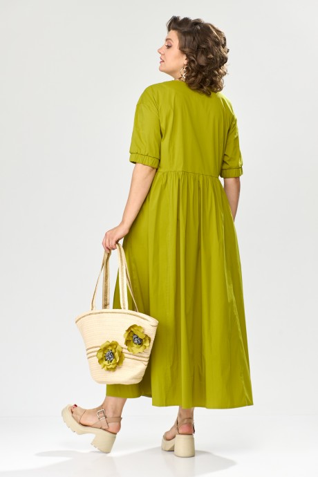 Платье Anastasia Mak 1095 оливковый размер 50-60 #4