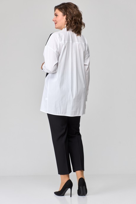 Блузка Anastasia Mak 1119 чёрно-белый размер 50-60 #6