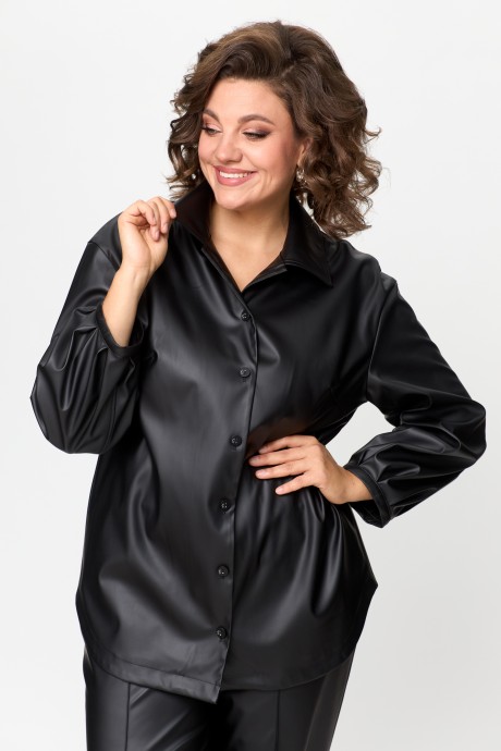 Рубашка Anastasia Mak 1139 черный размер 50-60 #2