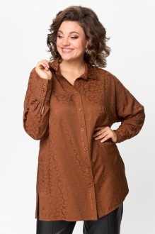 Блузка Anastasia Mak 1143 коричневый #1