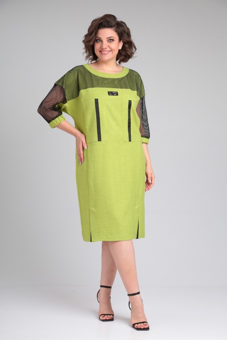 Платье Anastasia Mak 1174 салатовый размер 48-58 #1
