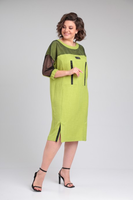 Платье Anastasia Mak 1174 салатовый размер 48-58 #3