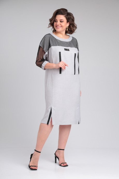 Платье Anastasia Mak 1174 серый размер 48-58 #2