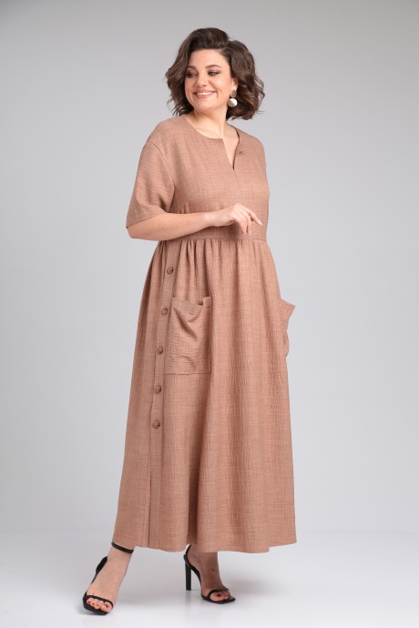 Платье Anastasia Mak 1173 коричневый размер 50-60 #2
