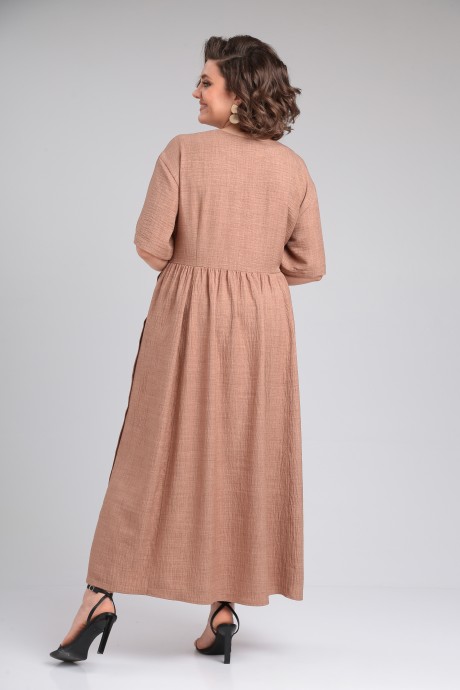 Платье Anastasia Mak 1173 коричневый размер 50-60 #7