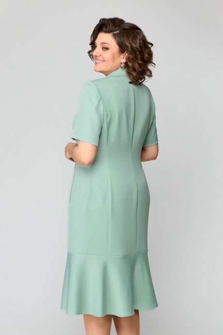 Платье Anastasia Mak 1163 серо-мятный размер 50-60 #7