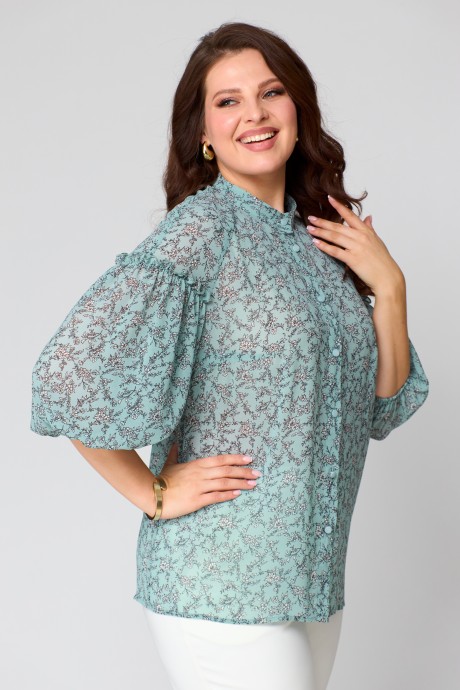 Блузка Anastasia Mak 1166 мята размер 50-60 #2
