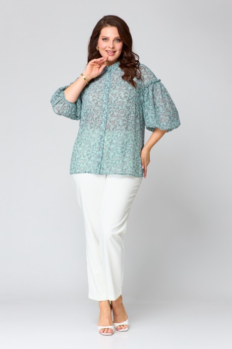Блузка Anastasia Mak 1166 мята размер 50-60 #5