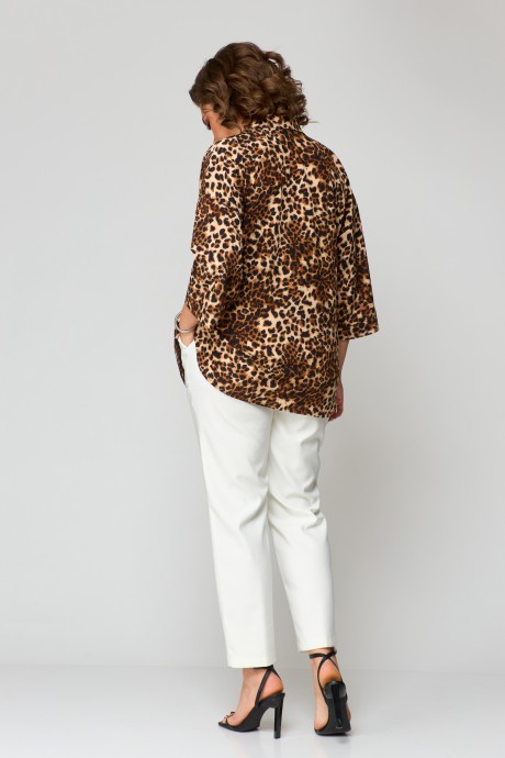 Блузка Anastasia Mak 1189 черно-коричневый размер 50-60 #10