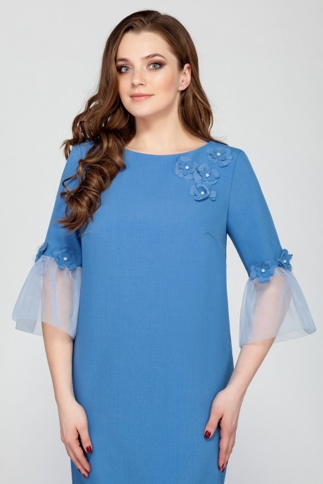 Вечернее платье DЕESSES 1193 голубой размер 44-54 #2