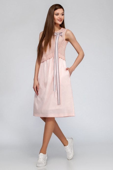 Платье DЕESSES 1221 розовый размер 42-50 #1
