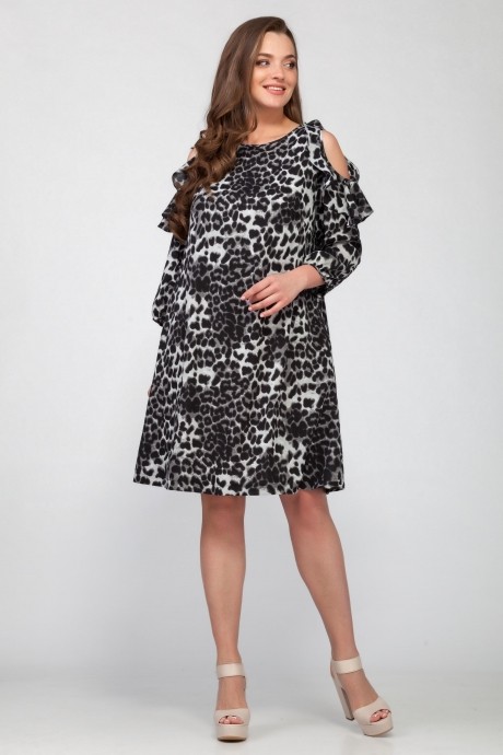 Платье DЕESSES 1203 леопард размер 48-52 #1