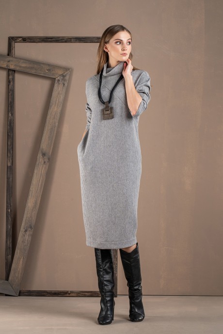 Платье DЕESSES 1067 серый 170 см размер 44-50 #2