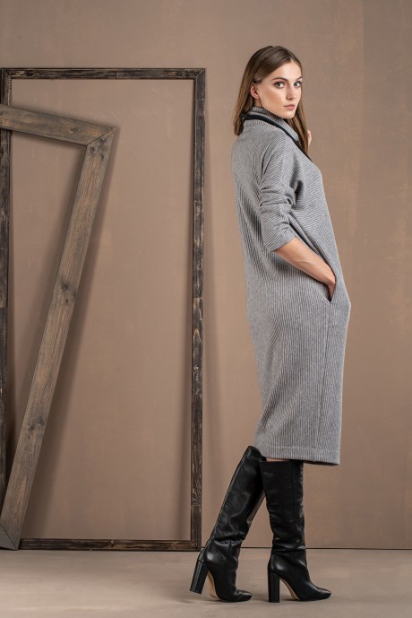 Платье DЕESSES 1067 серый 170 см размер 44-50 #3