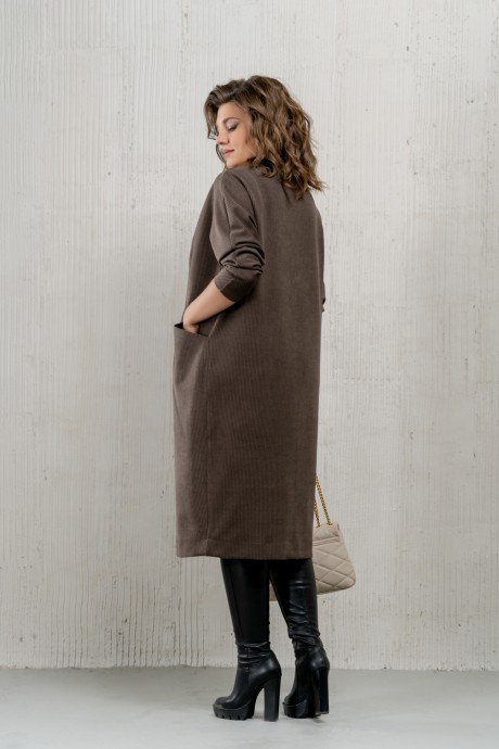 Платье DЕESSES 1163 коричневый размер 50-58 #3