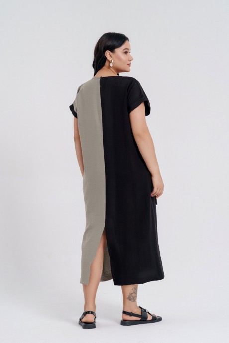 Платье DЕESSES 1208 черный,серый размер 50-58 #4