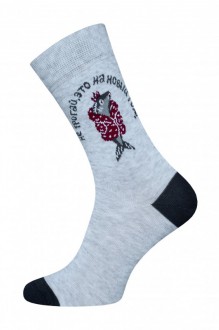 Носки (комплект 5 пар) Брестский чулочный комбинат 4200 рис.320 серый