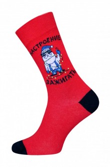 Носки (комплект 5 пар) Брестский чулочный комбинат 4200 рис.321 красный