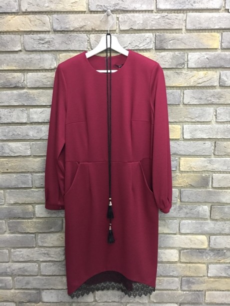 Вечернее платье МиА-Мода 858 бордо (доп фото) размер 46-50 #4
