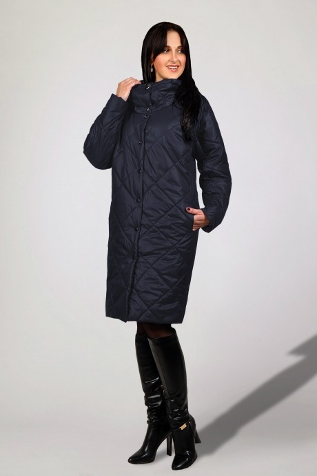 Пальто МиА-Мода 846 -6 темно-синий размер 50-58 #2