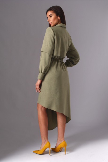 Платье МиА-Мода 1137 олива размер 46-50 #3