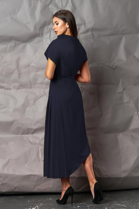 Платье МиА-Мода 1053 -1 темно-синий размер 46-50 #3
