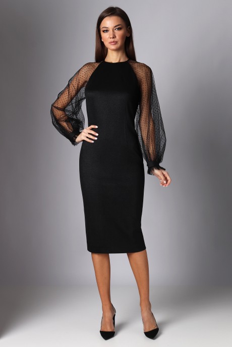 Вечернее платье МиА-Мода 1211-1 черный размер 46-50 #1