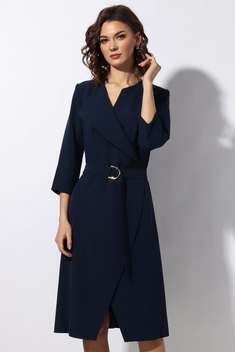 Платье МиА-Мода 1181-2 темно-синий размер 46-50 #4