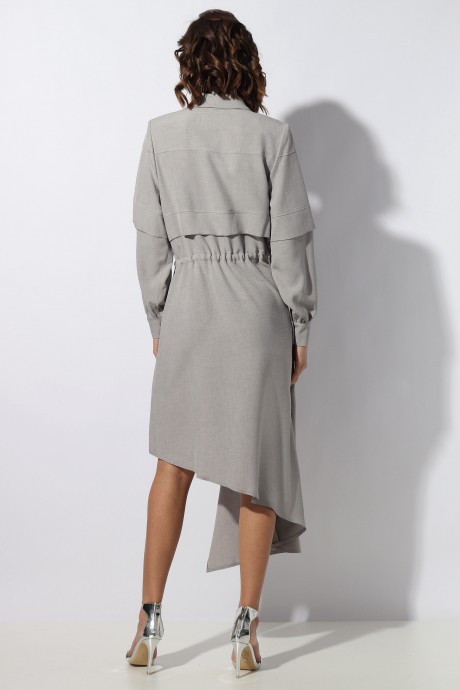 Платье МиА-Мода 1137-5 светло-серый размер 46-50 #2
