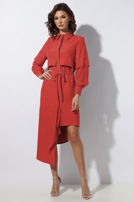 Платье МиА-Мода 1137-7 терракотовый размер 46-50 #1