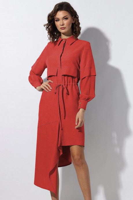 Платье МиА-Мода 1137-7 терракотовый размер 46-50 #5