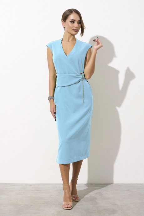 Вечернее платье МиА-Мода 1575-1 голубой размер 46-50 #1