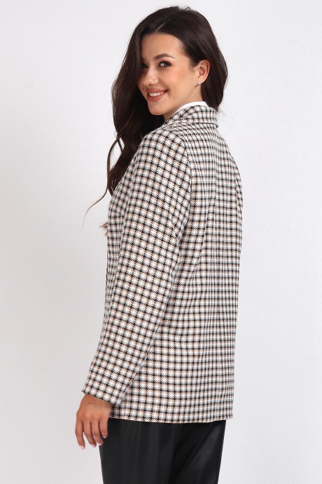 Жакет (пиджак) МиА-Мода 1498 разноцветный, гусиная лапка размер 46-50 #5