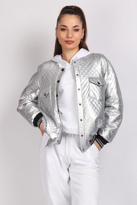 Жакет (пиджак) МиА-Мода 1499-2 стальной размер 46-50 #1
