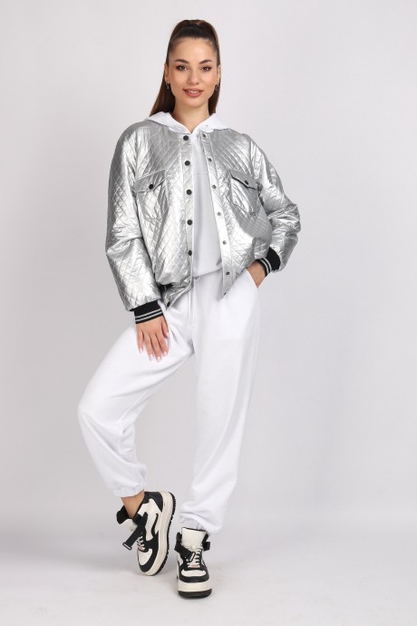 Жакет (пиджак) МиА-Мода 1499-2 стальной размер 46-50 #2