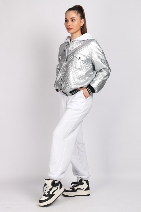 Жакет (пиджак) МиА-Мода 1499-2 стальной размер 46-50 #4