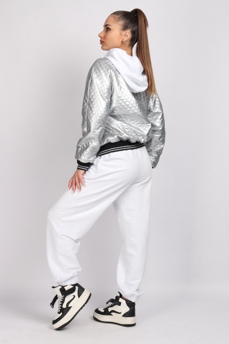 Жакет (пиджак) МиА-Мода 1499-2 стальной размер 46-50 #5
