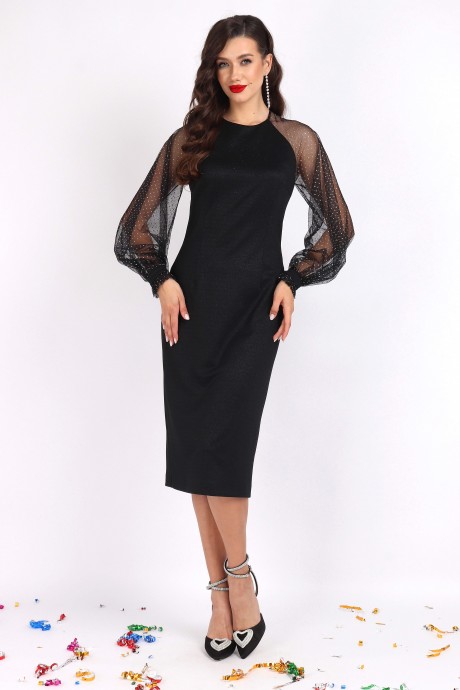 Вечернее платье МиА-Мода 1510-1 черный размер 44-52 #1