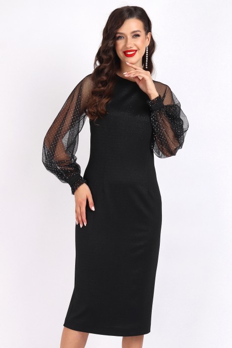 Вечернее платье МиА-Мода 1510-1 черный размер 44-52 #2