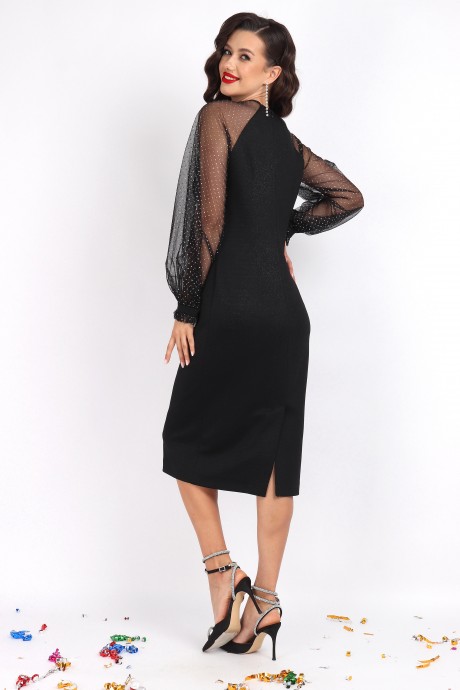 Вечернее платье МиА-Мода 1510-1 черный размер 44-52 #5
