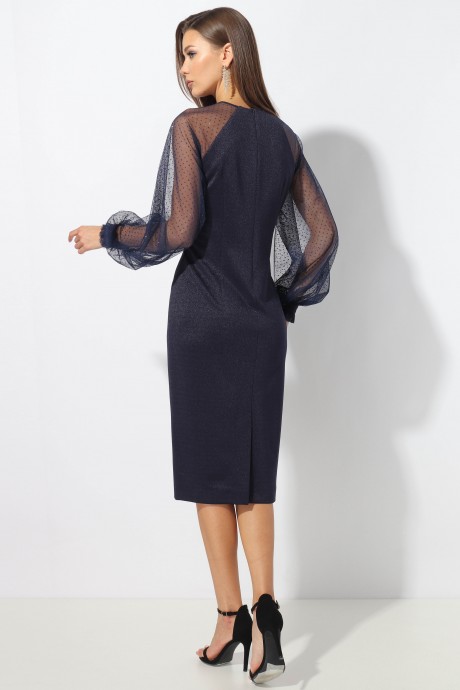 Вечернее платье МиА-Мода 1510 Темно-синий размер 50-52 #5